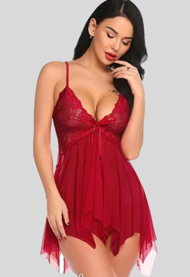 Mini Baby Doll Nightwear for Sultry Seduction - Pionie