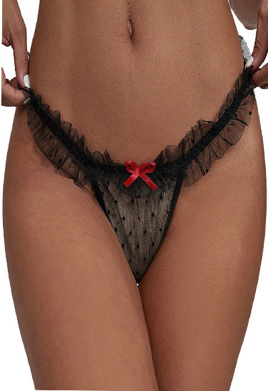 Womens Hot Trim Lattice Straps G-string Underwear - Pionie