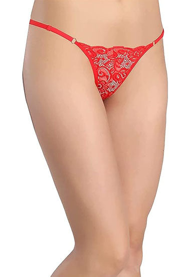 Women's Lace G-String Set - Pack of 4 - Pionie