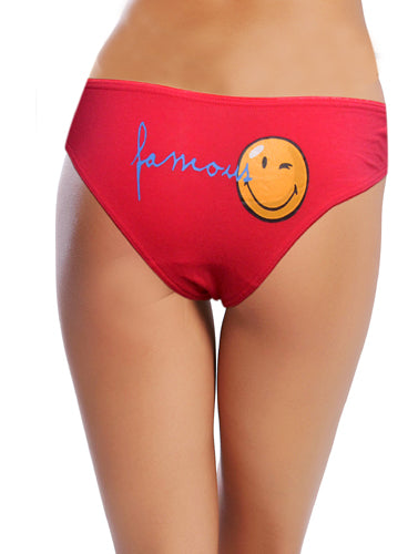 Women's Smiley World Cotton Comfort Bikini Panty PK Of 2 - Pionie