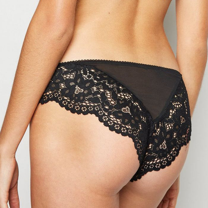 cheeky Black Lace Transparent panty - Pionie