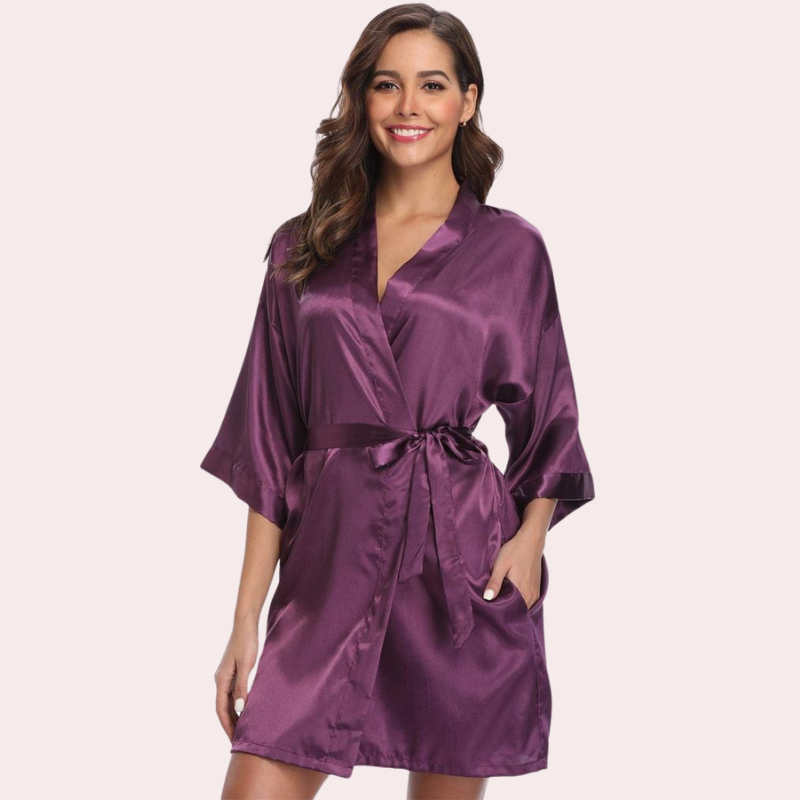 Lavish Silk Robe, Perfect for Evening Soirées - Pionie