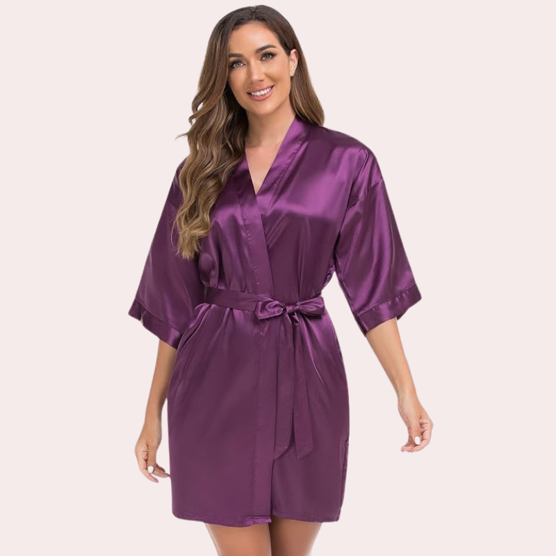 Lavish Silk Robe, Perfect for Evening Soirées - Pionie