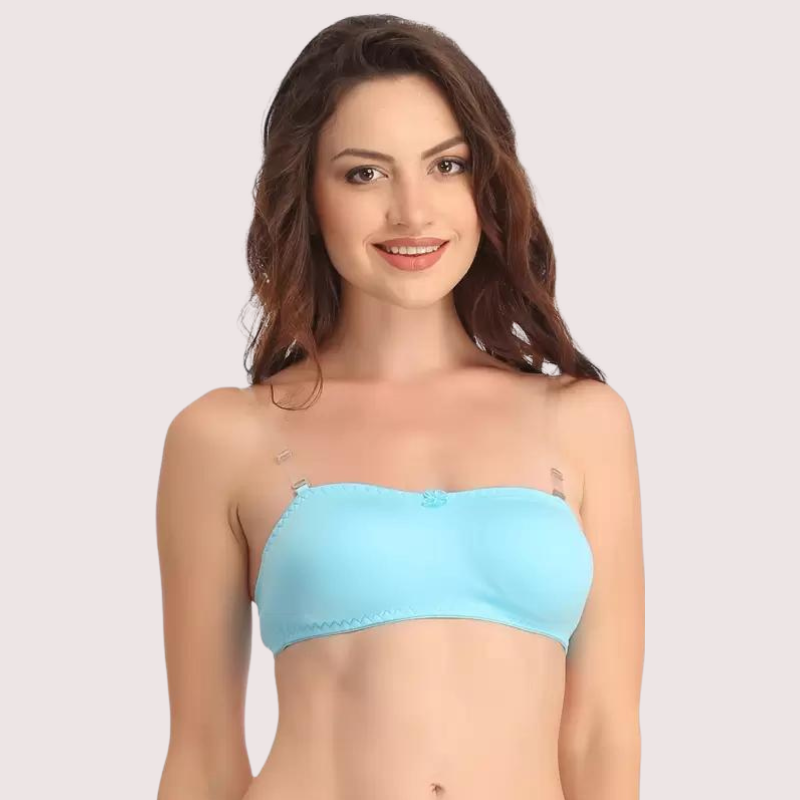 Women's Comfy Wirefree Micro Touch Stretch Tube Bra - Pionie