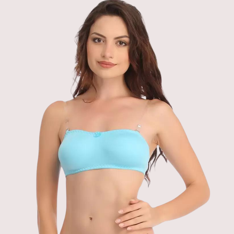 Women's Comfy Wirefree Micro Touch Stretch Tube Bra - Pionie