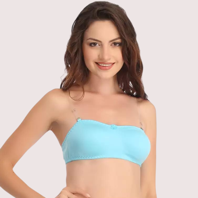 Women's Comfy Wirefree Micro Touch Stretch Tube Bra - Pionie