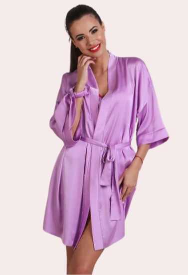 Silken Charm, Wrapped in Women's Seduction Robe - Pionie