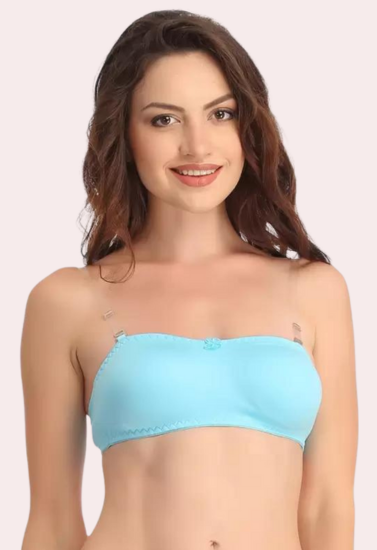 Women's Comfy Wirefree Micro Touch Stretch Tube Bra - Pionie