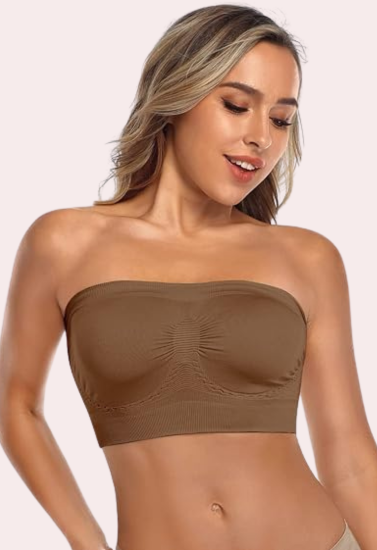 2-Pack of Non-Padded Strapless Tube Bras - Pionie