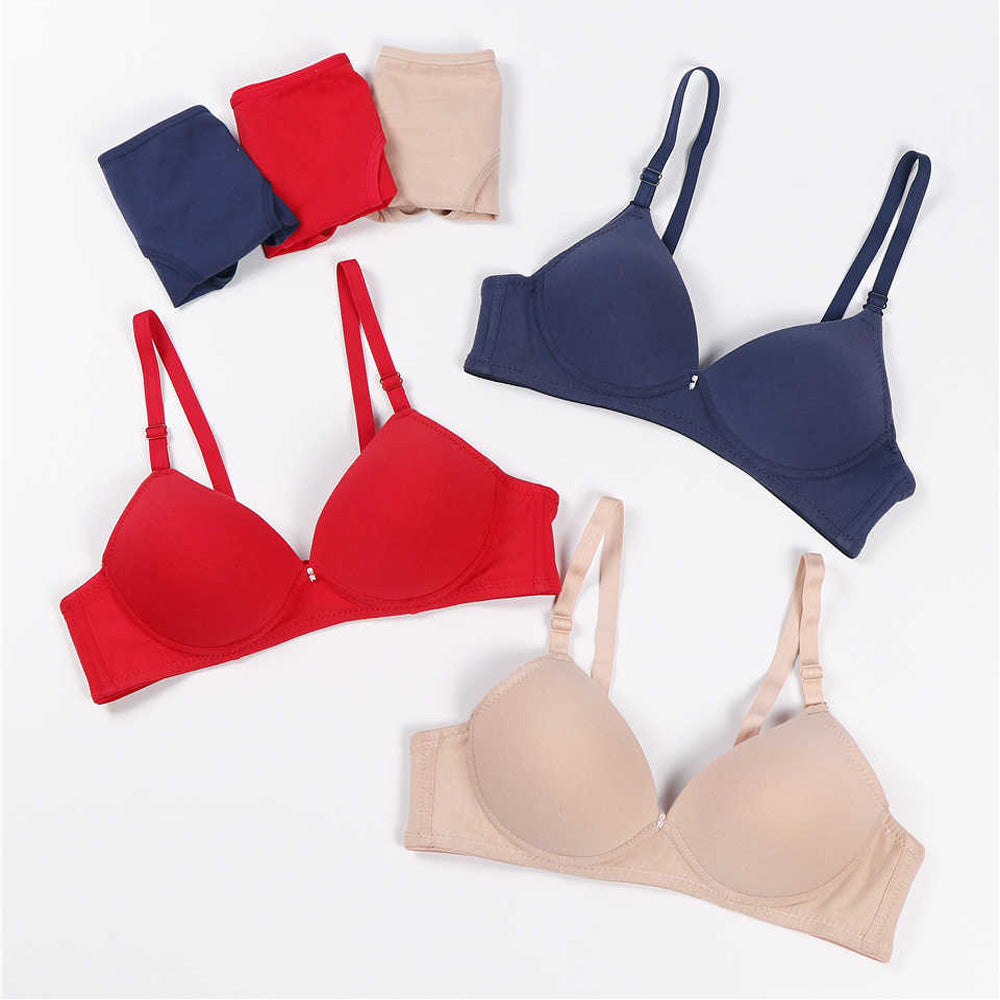 Pack of 3 Female Seamless Padded wire free Bra - Pionie